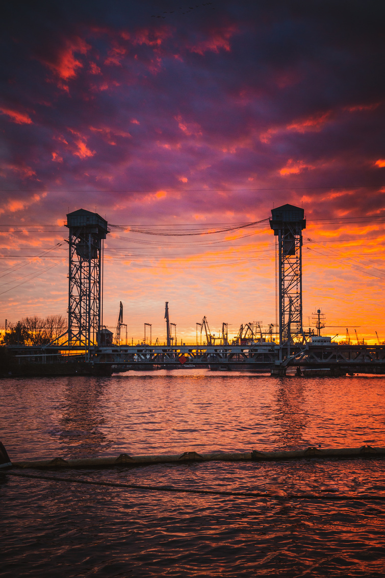 Dramatic Sky over Harbor 